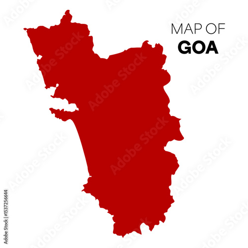 Goa map vector illustration, vector illustration Goa, indian state Goa, Goa Map