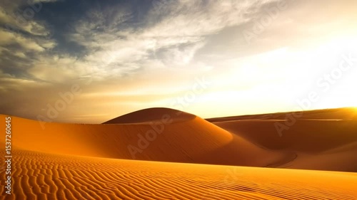 sunset in the desert
