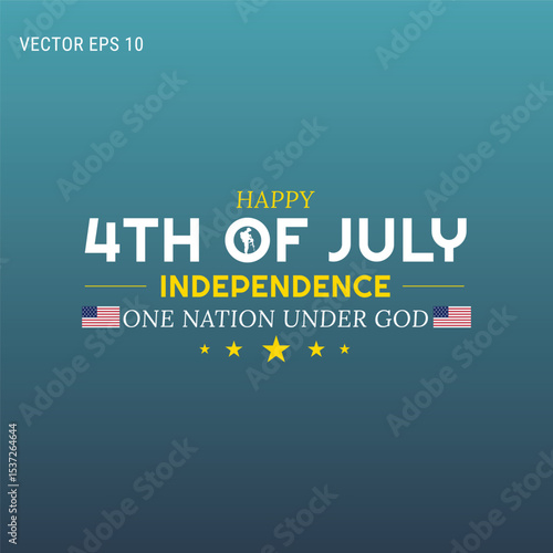 One Nation Under God Independence Poster