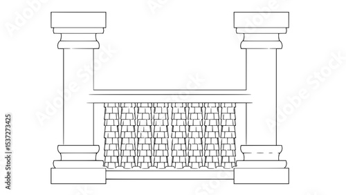 2D vector balustrade