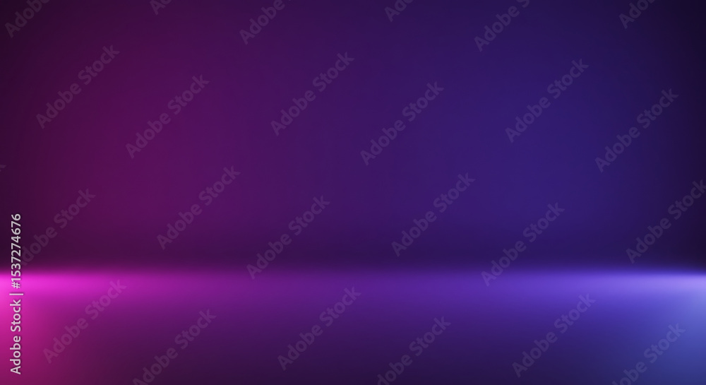 Obraz premium Abstract purple and blue gradient background studio