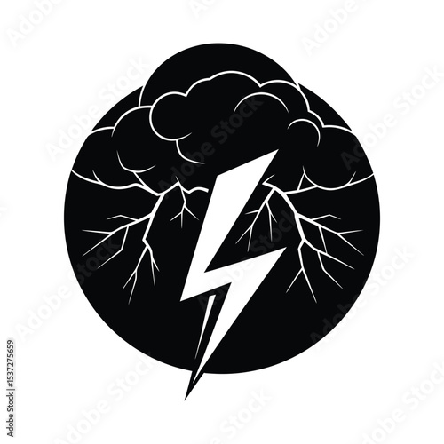 Storm with Sapphire Lightning Flash