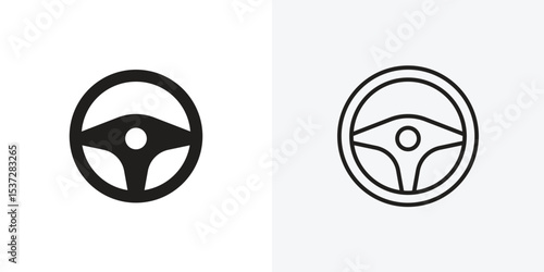 Steering wheel icon