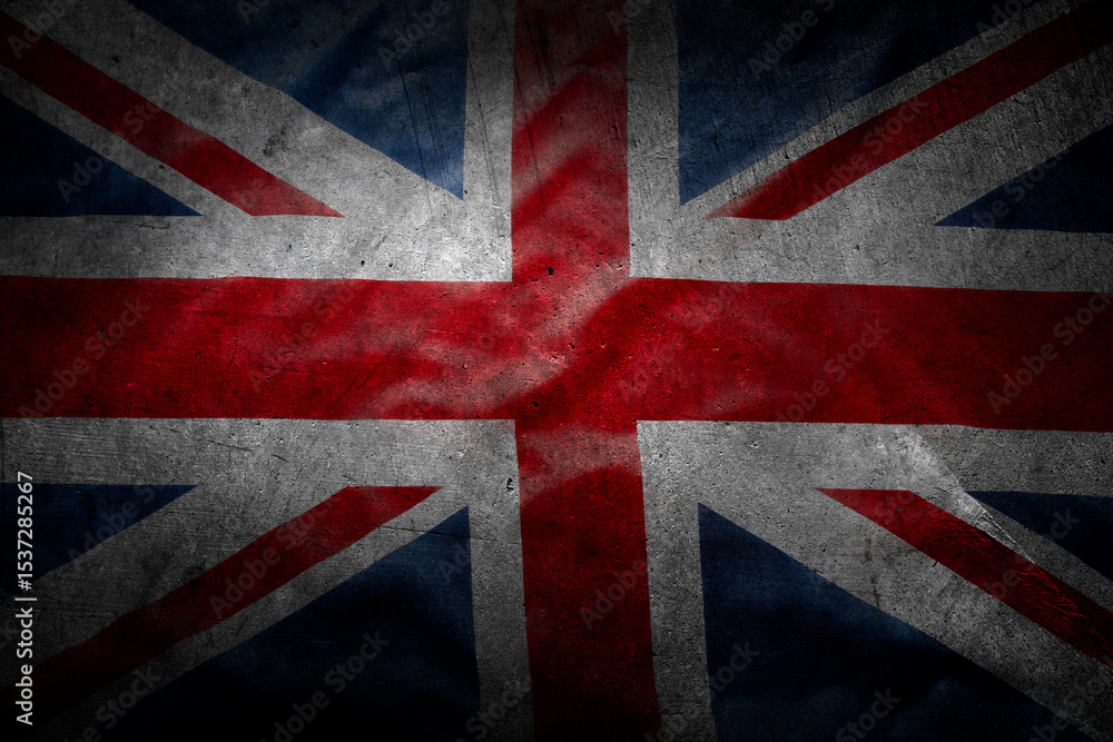 Fototapeta premium Grunge UK flag