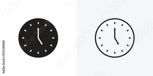 Clock-five icon