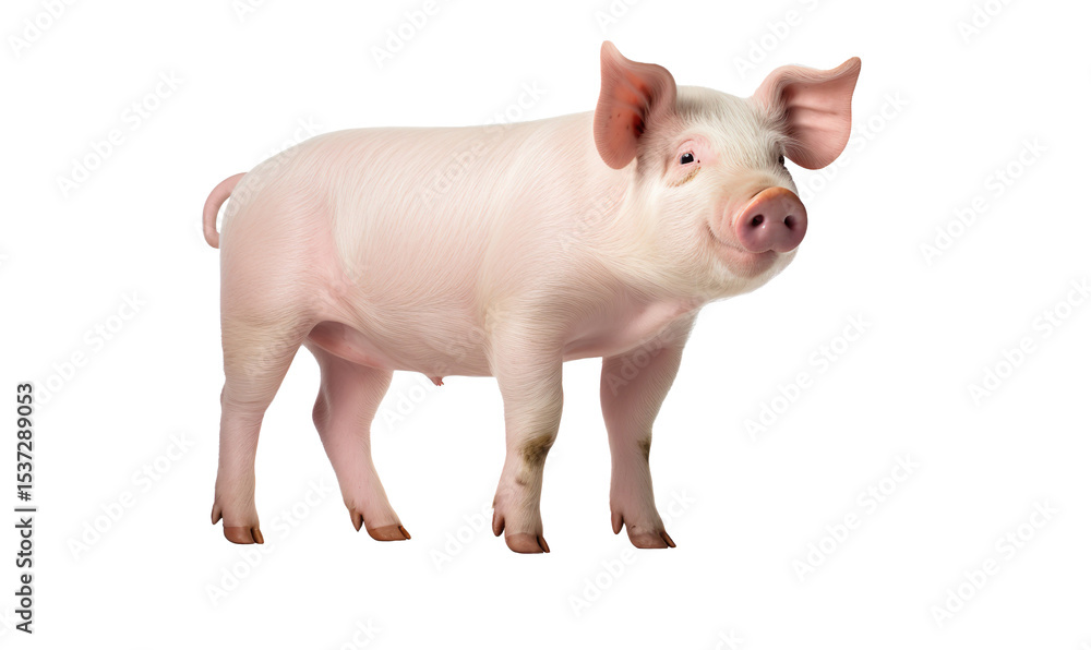 Pig isolated on a transparent background Pig isolated on a transparent background
