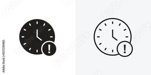 Alarm exclamation icon