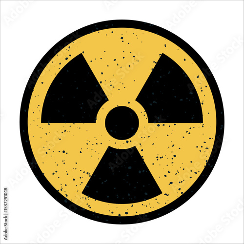 signifies caution regarding radioactive materials