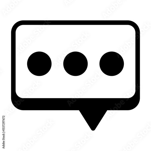 Chat Ellipsis Vector Icon