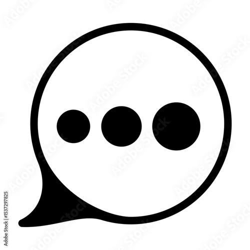 Typing Indicator Vector Icon