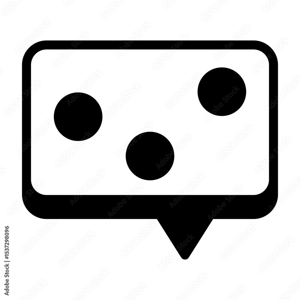 Fototapeta premium Bouncing Chat Vector Icon