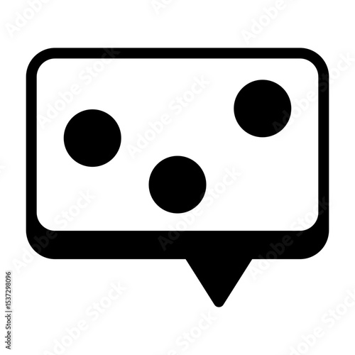 Bouncing Chat Vector Icon