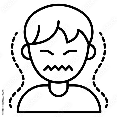Paranoia icon Thin line vector design
