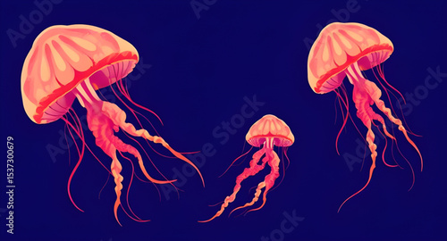 Jellyfish majestic, Jellyfish medusa, Jellyfish plankton, Jellyfish art, Jellyfish pattern, Jellyfish design, Jellyfish sea scene, Jellyfish wildlife, Jellyfish underwater life, Jellyfish tropical wat