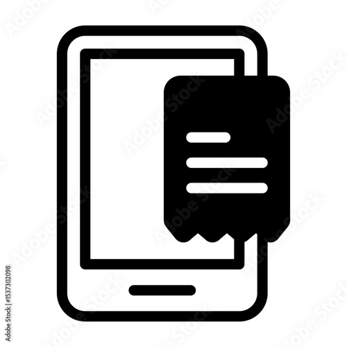 Postpaid Bill Vector Icon