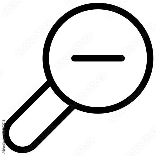 Zoom out icon Thin line vector design