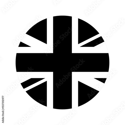 Round United Kingdom flag icon