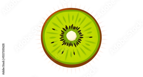 Kiwi fruit icon, Kiwi fruit vector, Kiwi fruit illustration, Whole kiwi, Sliced kiwi, Kiwi with seeds, Green kiwi, Brown kiwi, Kiwi cross-section, Fresh kiwi, Ripe kiwi, Juicy kiwi, Tropical fruit, Ex