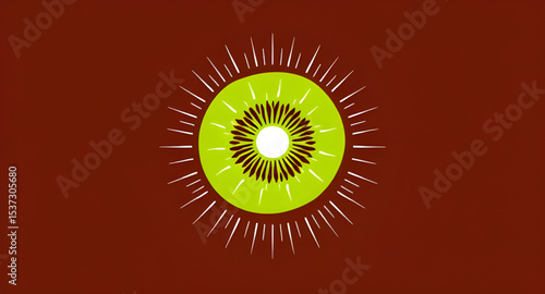 Kiwi fruit icon, Kiwi fruit vector, Kiwi fruit illustration, Whole kiwi, Sliced kiwi, Kiwi with seeds, Green kiwi, Brown kiwi, Kiwi cross-section, Fresh kiwi, Ripe kiwi, Juicy kiwi, Tropical fruit, Ex
