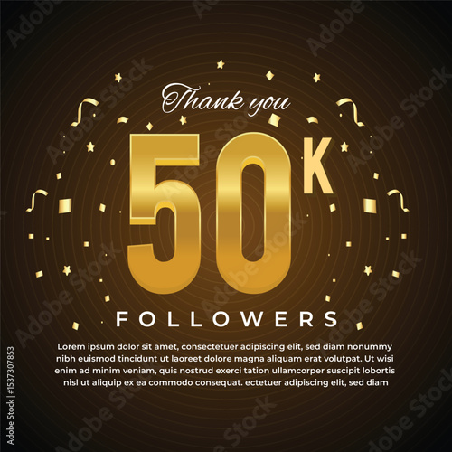 50K Followers Celebration Banner for Social Media

