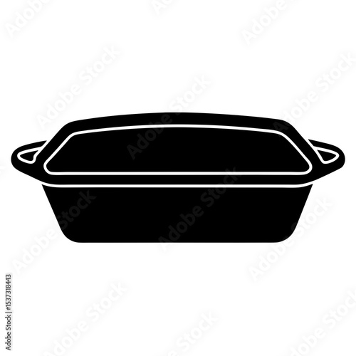 plastic container isolated on white