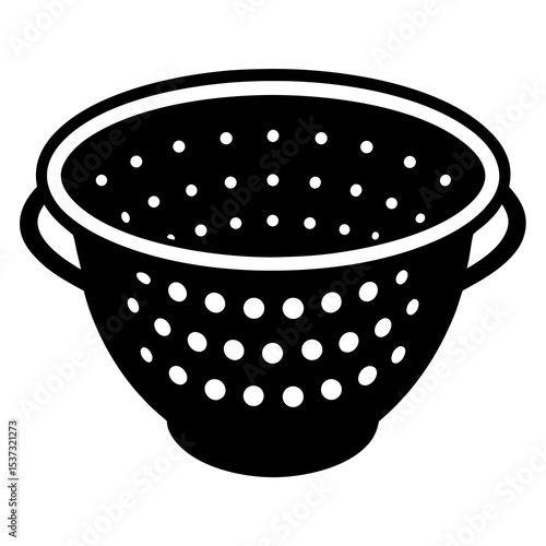collapsible-colander-icon-on-white-background