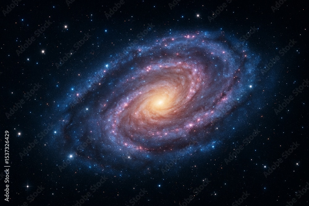 Fototapeta premium Spiral Galaxy in Deep Space - space background