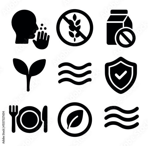 UFO Mystery Icons. Solid, filled icons set of UFO photography and mysterious evidence: camera icon, snapshot