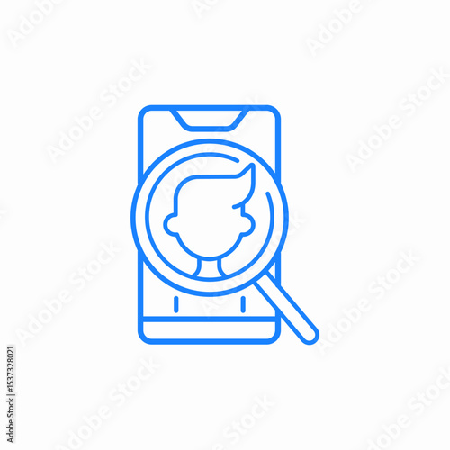 search contact icon sign vector