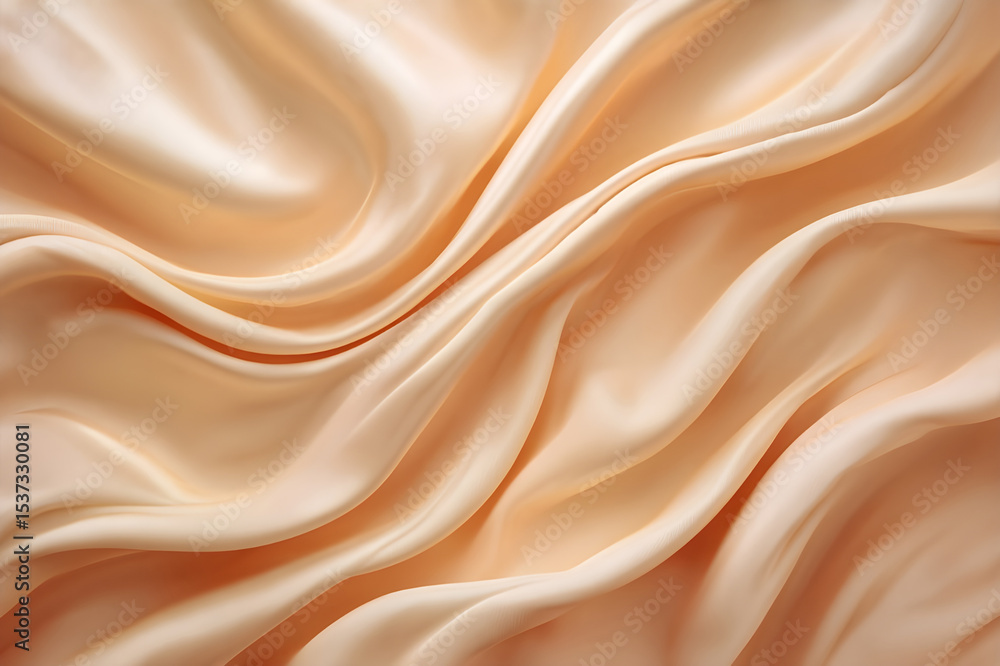 Peach Silk Fabric Texture Peach Silk Fabric Texture
