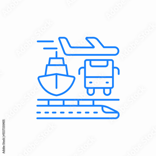 vehicles transportation icon sign vector