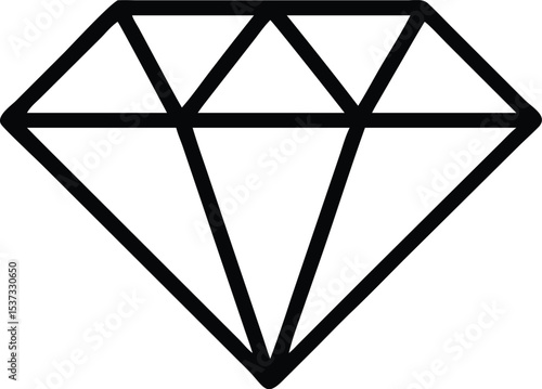 Diamond Icon for Luxury and Value
