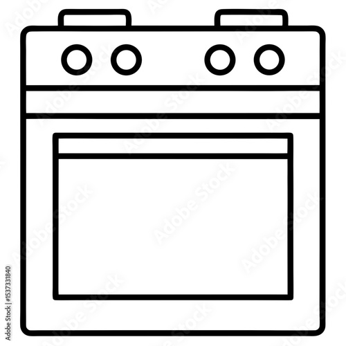 vector illustration of a microwave oven