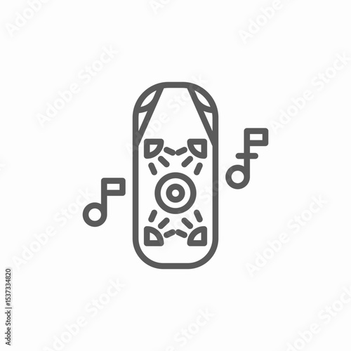 car audio system icon sign vector