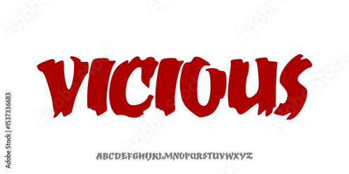 Dirty Alphabet, Paint Brush, Script, Logotype, Font Lettering Handwritten