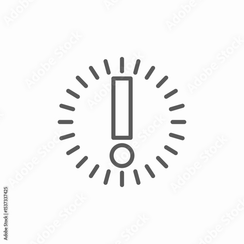 important warning icon sign vector