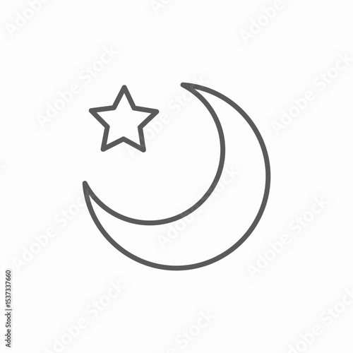 islam symbol icon sign vector