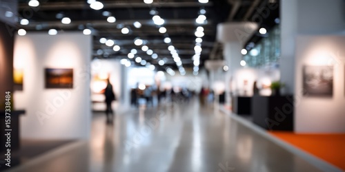 Wallpaper Mural Blurred View of People at Art Gallery, Representing Culture, Creativity and Leisure Activities Torontodigital.ca