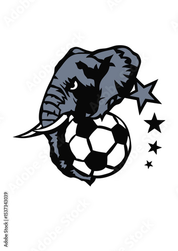 football elephant logo defense ballon club