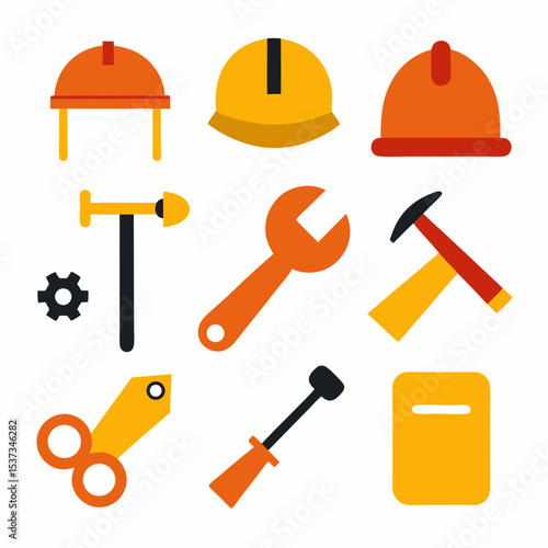 construction set of icon vector illustration	