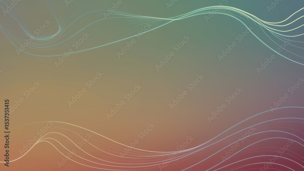 Stylized background showing smooth flowing waveform patterns in gradient tones Stylized background showing smooth flowing waveform patterns in gradient tones