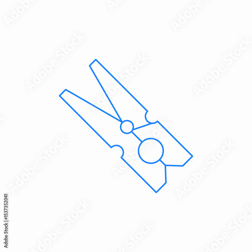 clothes pin icon sign vector