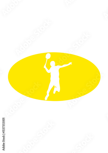 badminton logo bat sport