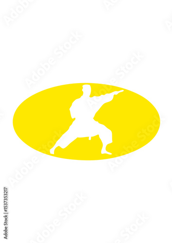 karate logo bat sport