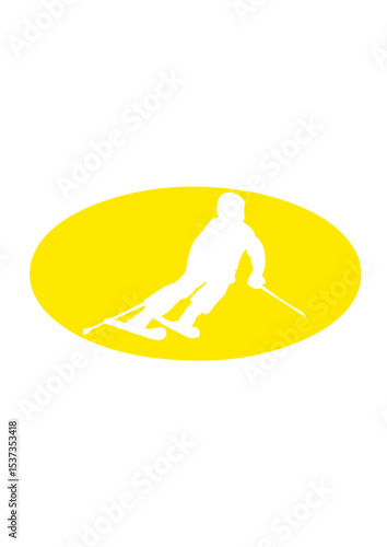 ski alpin logo bat sport