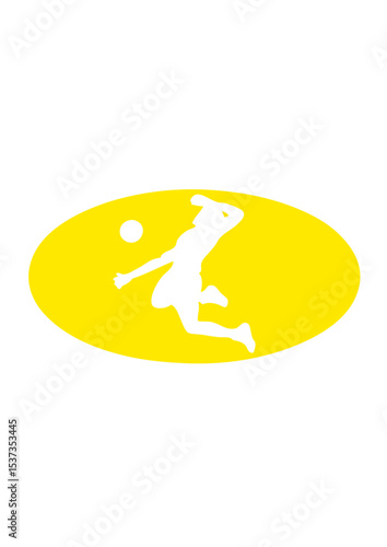volleyball logo bat sport
