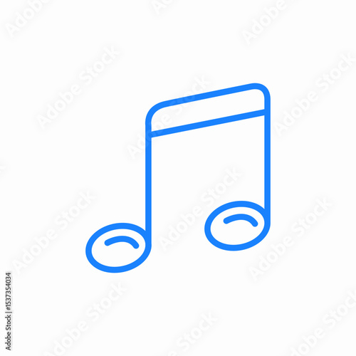 music note icon sign vector