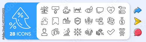 Fish dish, Contactless payment and Info line icons. Interest rate, AI generate, Inflation icons. Pack of Sale bags, Headshot, Currency exchange icon. Vector