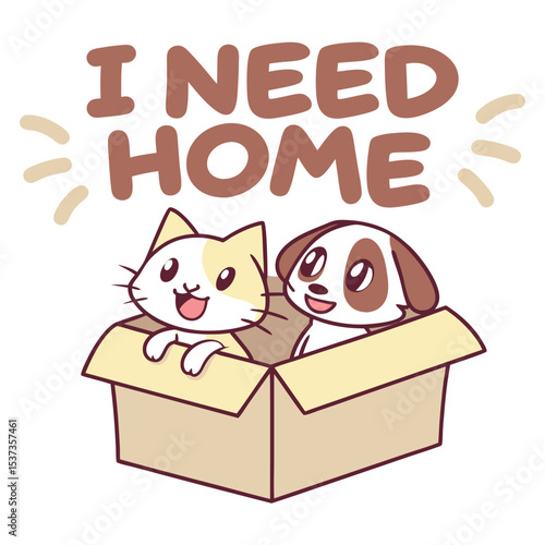 International Homeless Animal's Day Illustration August 15th Vector Design for T-Shirts Posters and More