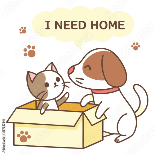 International Homeless Animals Day Vector Design Collection for T-shirts Posters and More Promoting Animal Welfare